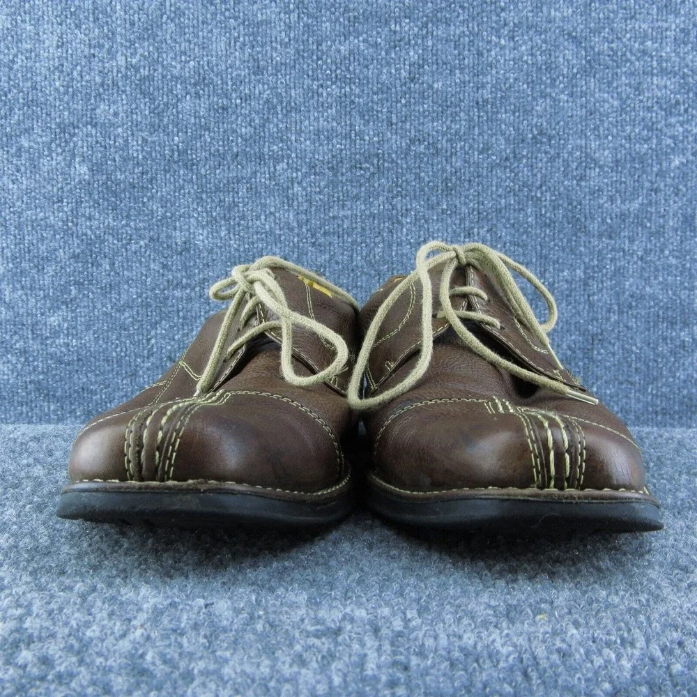 Sandro Moscoloni Men Derby Oxfords Shoes Brown‎ Leather Lace Up Size 10 Medium